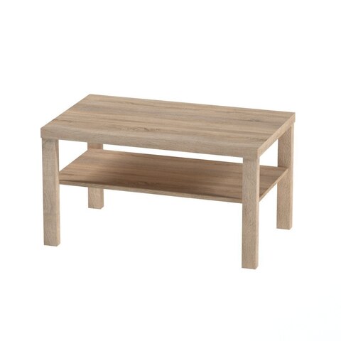 Журнальный столик ЭНКЕЛЬ 82, 82*50*45 см, дуб беленый