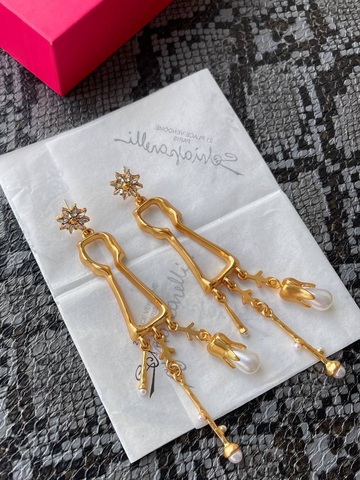 Серьги зуб Schiaparelli