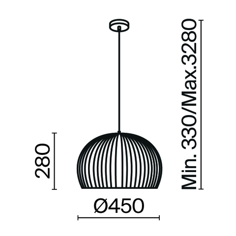 Подвесной светильник Maytoni Roots MOD195PL-01W1