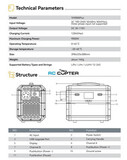 Зарядное устройство Tattu TA9000 PLUS два канала, 9000W (AC 100-240V, 12/14/18/24S max 120A, LiPo/LiHV/LiUHV)