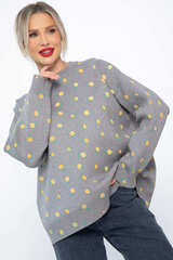 Свитер оверсайз Анита (серый) Б14759-1М LT Collection