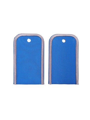 Погоны Метрополитена голубые (чистые)