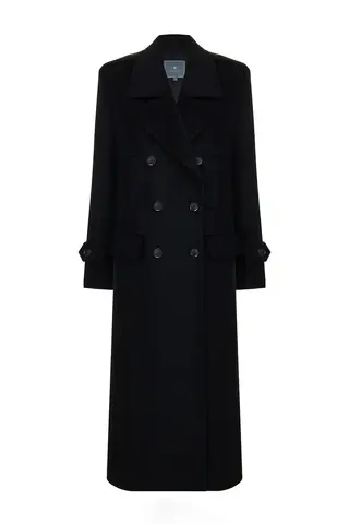 Пальто двубортное