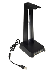 Подставка для наушников с RGB подсветкой и USB выходами