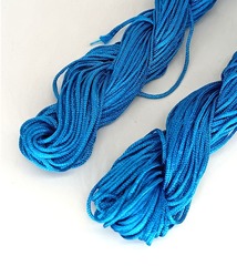 Шнур плетеный нейлон, d 1,2 мм, 10х20 м, голубой