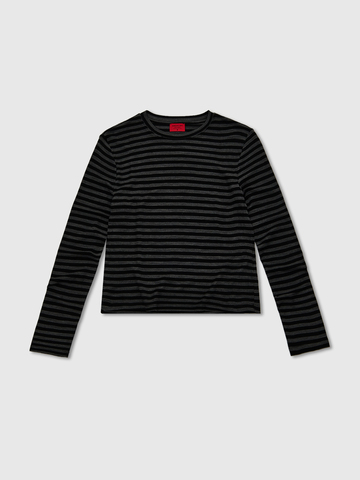 Лонгслив в полоску из шерсти мериноса 