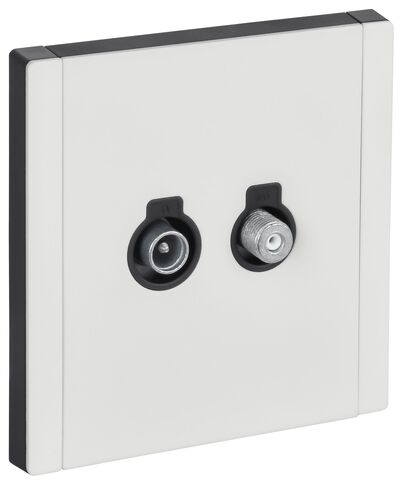 FORTE&PIANO Роз. двойная TV+SAT FP238M бел. IEK