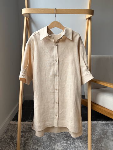 Льняное платье-рубашка Nunki, 140
