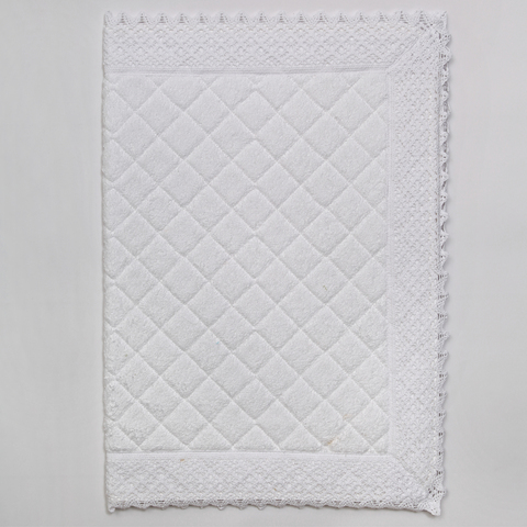 Коврик для ванной 50х70 Old Florence Rombetti белый