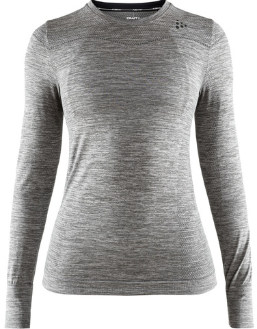 Утеплённая беговая рубашка Craft Fuseknit Comfort Grey женская