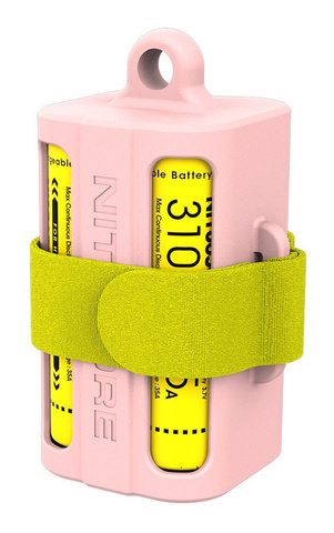 Модуль для батарей Nitecore NBM40 розовый 76.2мм (NBM40PINK)
