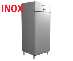 Холодильный шкаф с металлическими дверьми Полюс R700 Сarboma INOX