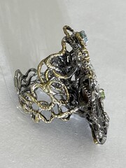 Аммонит  (кольцо из серебра)