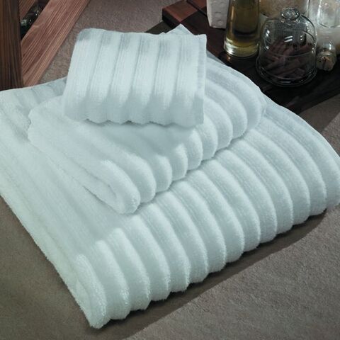 Полотенце 100х150 Hamam Suite Stripe белое