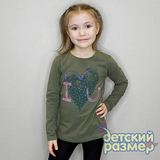 Футболка-лонгслив со стразами