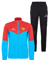 Детский костюм Nordski Jr. Sport Red-Blue 2020 с прямыми брюками