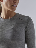 Утеплённая беговая рубашка Craft Fuseknit Comfort Grey женская