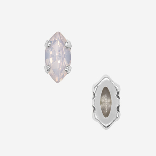 Кристалл Маркиз (Marquise Fancy Stone) в цапах, оттенок 