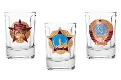 Купить Набор стопок с Советскими наградами в Магазине тельняшек