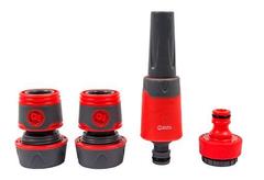 Доставка по России | Набор поливочный QUATTRO ELEMENTI 4 предмета. Соединитель 3/4