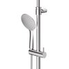 Cezares LEAF-CDA-25-L-01 Душевая стойка телескопическая, с верхним и ручным душем, верхний душ диаметр 250 мм , исполнение Хром