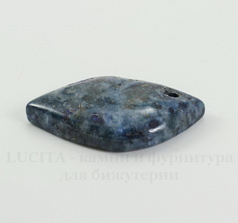Подвеска Ляпис Лазурит (прессов., тониров) (цвет - темно-синий) 39,6х25,7х7,3 мм №68