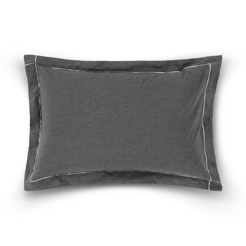 Наволочка декоративная 50x70 Hamam Heather earth темно-серый