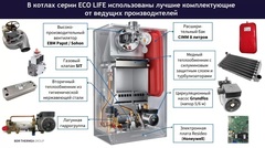 Baxi ECO Life 1.14 F котёл газовый одноконтурный турбированный настенный (7860077-)