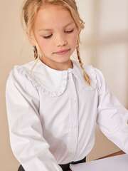 Рубашка школьная для девочки Next M27-440, Белый