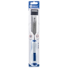 Стамеска плоская КОБАЛЬТ 30 х 140 мм, CR-V, двухкомпонентная рукоятка (1 шт.) блистер (245-626)