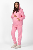 Утепленный спортивный костюм для беременных и кормящих 15154 розовый