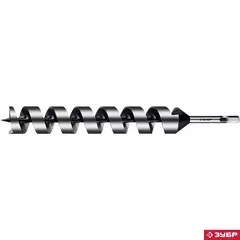 ЗУБР 52x450/360мм, сверло левиса по дереву, шестигранный хвостовик