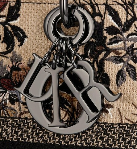 Женская сумка Dior Lady D-lite, модель среднего формата бежевый