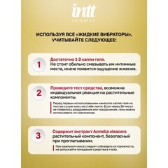 Охлаждающий жидкий вибратор для клитора с мятным вкусом Intt Clit Me On Peppermint 12 мл.