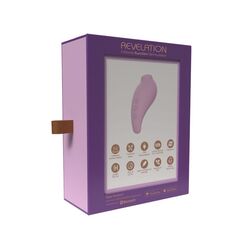 Розовый вакуумный стимулятор клитора Revelation + APP - 