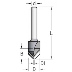 Фреза для гибки облицовочных плит Alucobond Dimar D13 Угол 90 S8 VE90125