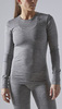 Утеплённая беговая рубашка Craft Fuseknit Comfort Grey женская