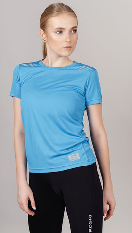 Элитная женская футболка Nordski Run blue W