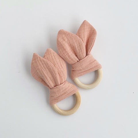 Грызунок шуршащие ушки «Пастельно розовый»