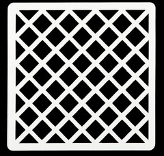 Трафарет квадратный "Клетка" 15х15 см
