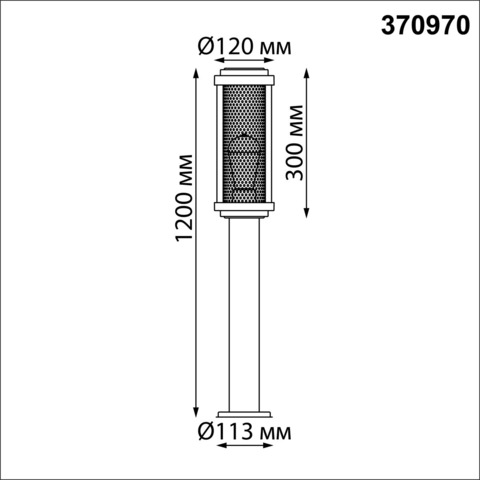 370970 STREET NT24 000 черный Светильник ландшафтный IP54 E27 max 25W 220-240V MATRIX