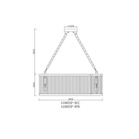 Подвесная люстра Arte Lamp ANETTA A1065SP-8PB