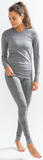 Утеплённая беговая рубашка Craft Fuseknit Comfort Grey женская