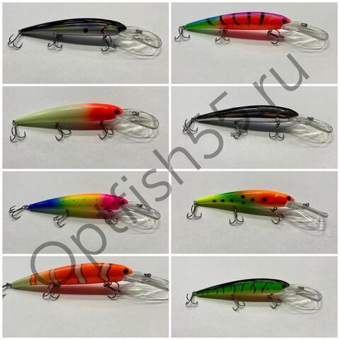 Воблер Rosy Down Walleye Deep 120мм, 19гр, загл. 0,0-9,0м