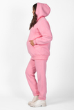 Утепленный спортивный костюм для беременных и кормящих 15154 розовый