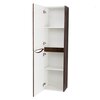 BelBagno FLY-MARINO-1500-2A-SC-NL-P-L FLY-MARINO Шкаф подв. с двумя расп. дверцами с доводчиками, с двумя полками, левост-ний, Nero Lucido, 400x300x1500, FLY-MARINO-1500-2A-SC-NL-P-L