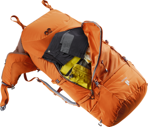 Картинка рюкзак туристический Deuter Aircontact Core 65+10 SL Chestnut-Umbra - 5