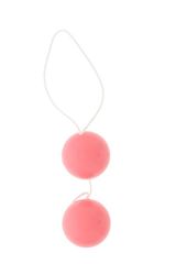 Розовые вагинальные шарики Vibratone DUO-BALLS - 