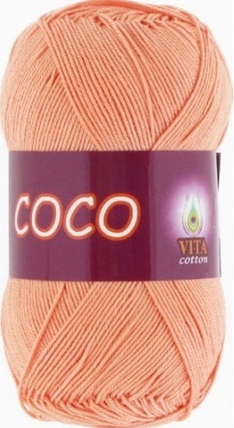 Пряжа VITA cotton "COCO" - (3883 - Персиковый)