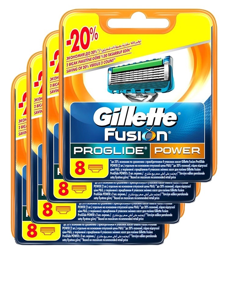 Proglide Power комплект (4х8) 32шт. (Цена за 1 пачку с учетом скидки 9% - 1593р.)